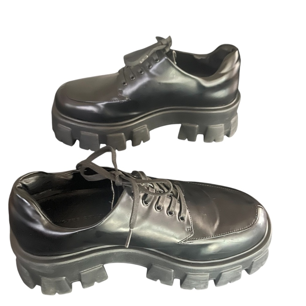 Princess Polly Mia Oxford Chunky Loafers Size 10‎